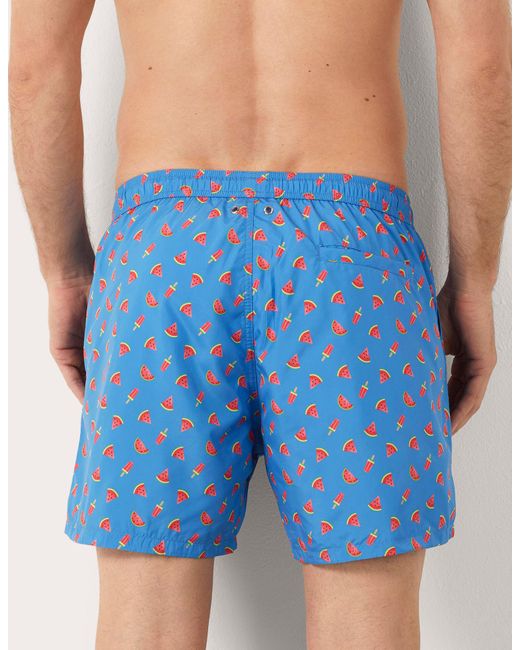 Costume boxer da uomo con anguria Funny I di Yamamay in Blue da Uomo