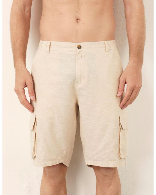 Bermuda modello cargo Cotton Linen di Yamamay in White da Uomo