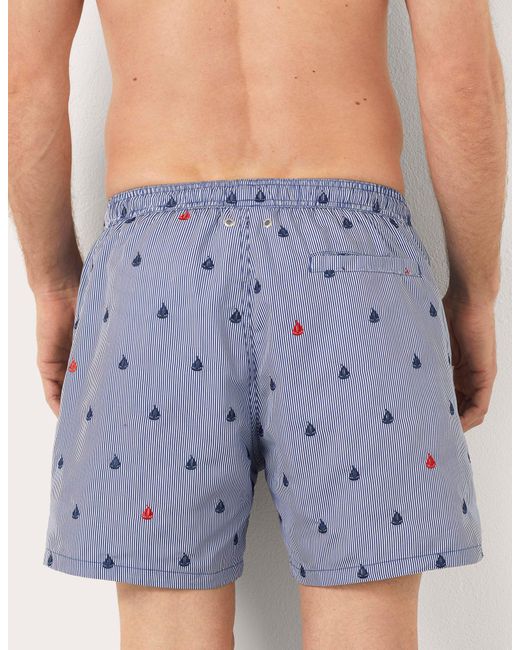 Costume boxer da uomo con barche Marina I di Yamamay in Blue da Uomo