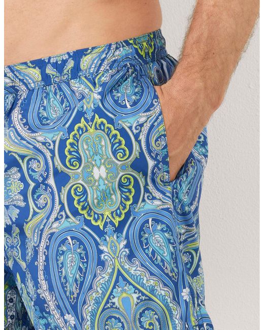 Costume boxer da uomo con stampa paisley Marina I di Yamamay in Blue da Uomo