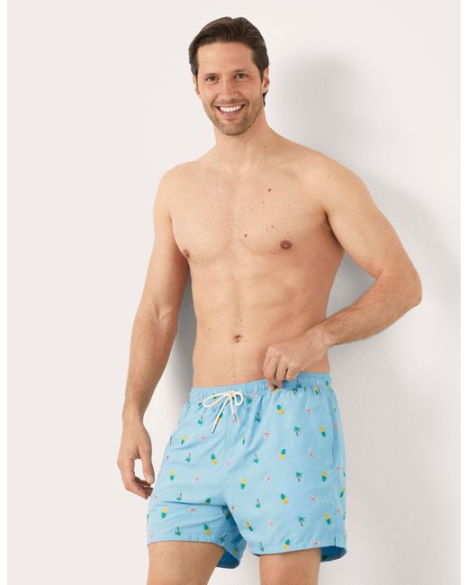 Costume boxer da uomo con palme e cocktails Tropical di Yamamay in Blue da Uomo