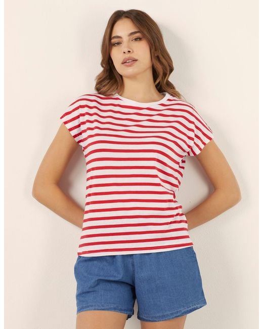 Maglia da donna in cotone Supima Light di Yamamay in Red
