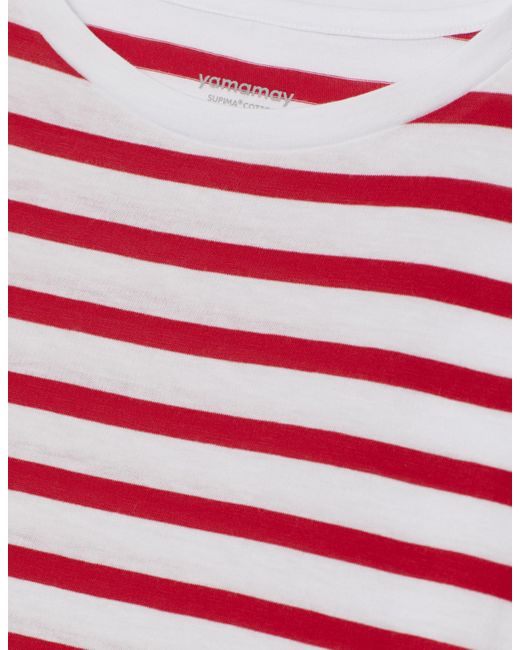 Maglia da donna in cotone Supima Light di Yamamay in Red