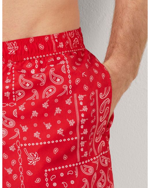Costume boxer da uomo effetto cashmere Marina di Yamamay in Red da Uomo