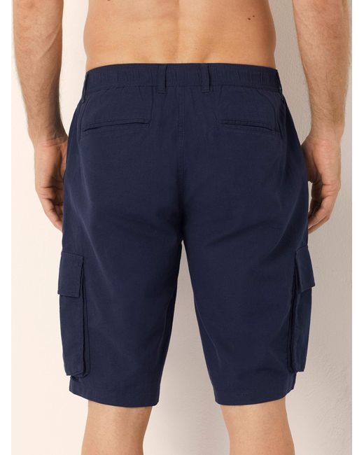 Bermuda modello cargo Cotton Linen di Yamamay in White da Uomo