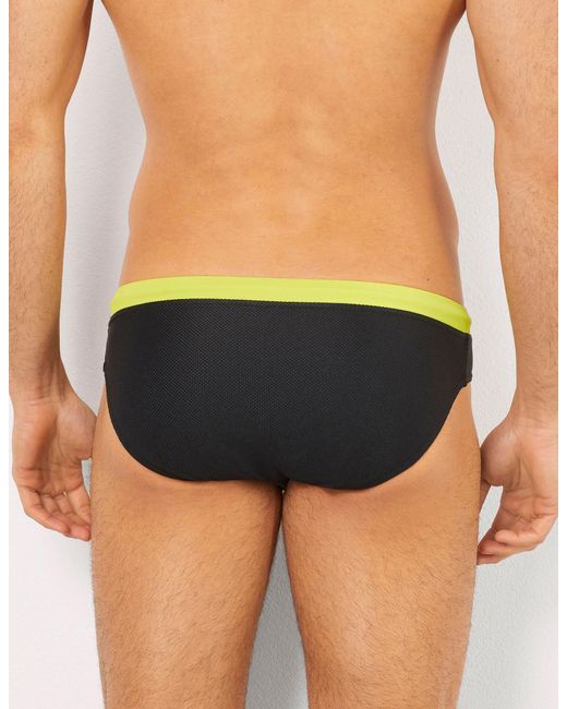 Costume slip con fascia a contrasto Passepartout di Yamamay in Green da Uomo