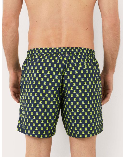 Costume boxer da uomo con ranocchie Funny I di Yamamay in Green da Uomo