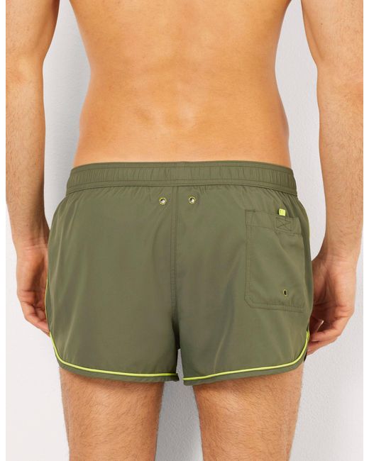 Costume boxer corto con fascette a contrasto Passepartout di Yamamay in Green da Uomo