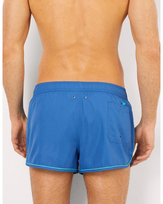 Costume boxer corto con fascette a contrasto Passepartout di Yamamay in Blue da Uomo