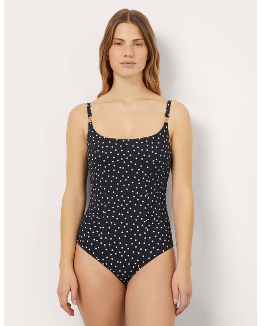 Costume intero modellante con pois Sculpt Color di Yamamay in Blue