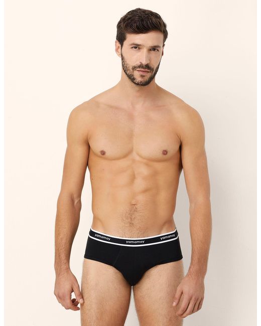Slip in jersey elasticizzato New Fashion Color di Yamamay in Black da Uomo