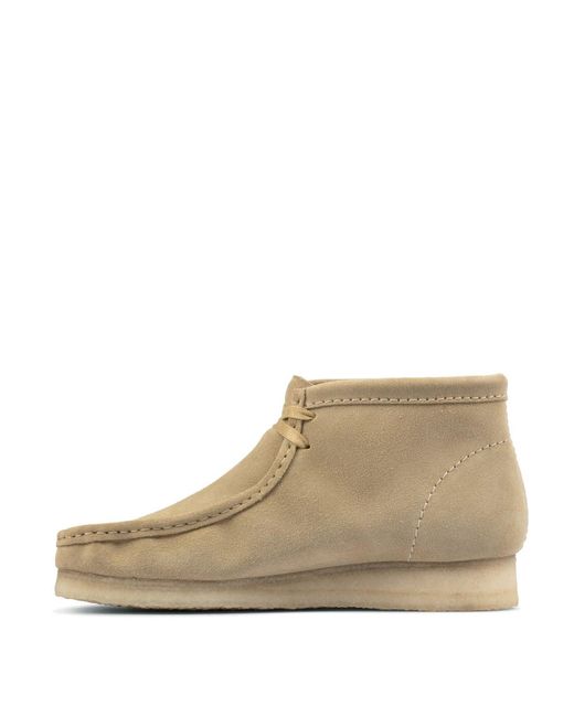 maple suede wallabee boot