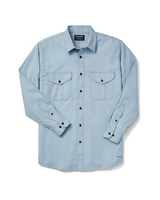 Filson Cotton Lightweight Alaskan Guide Shirt in Blue for Men | Lyst