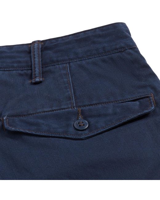 Dunnes Stores  Blue Stretch Slim Twill Trousers