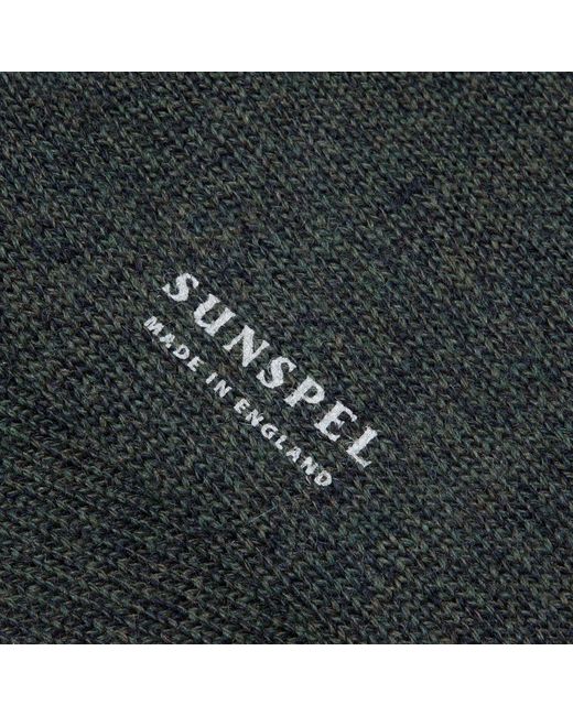 Sunspel Merino Wool Socks in Black for Men | Lyst
