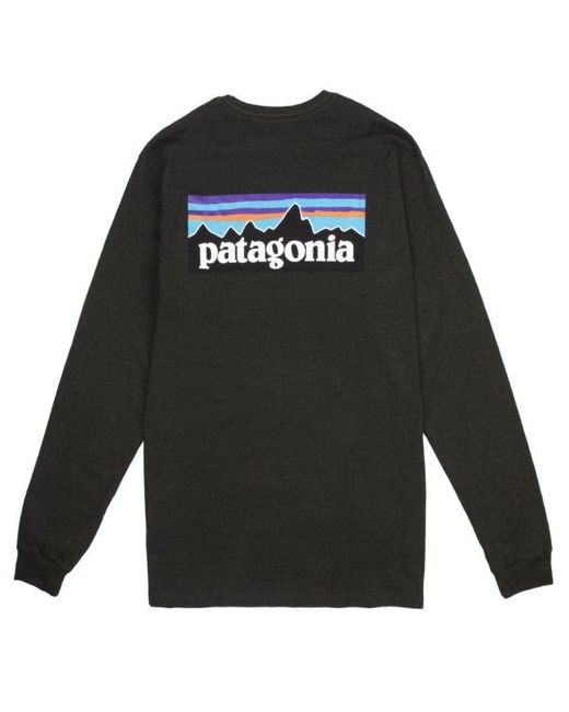 patagonia logo long sleeve