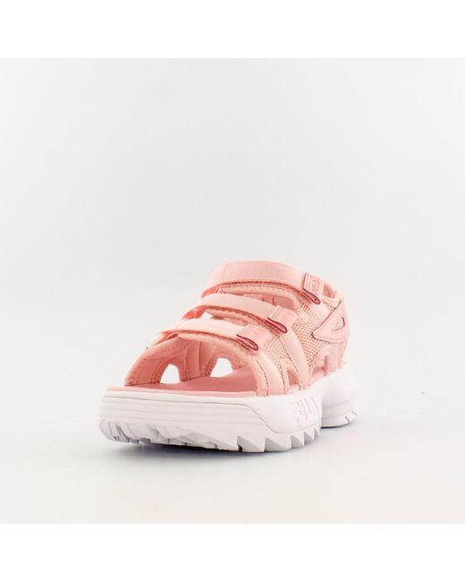 fila disruptor sandals pink