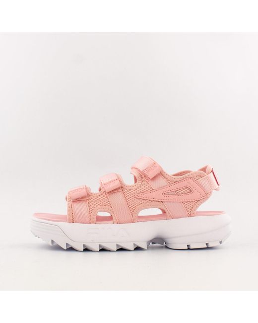 fila disruptor sandals pink