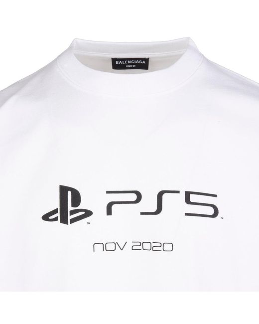 Balenciaga X Sony Ps5 Cotton Graphic 