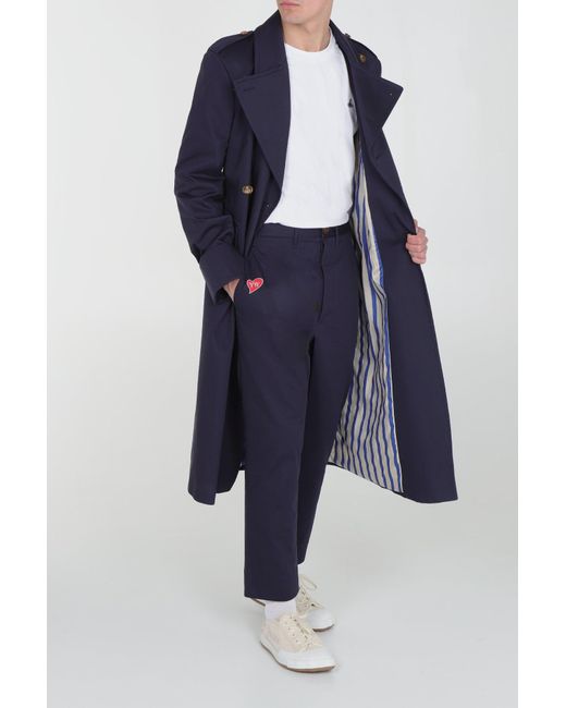 Vivienne Westwood Cappotto Blu Doppiopetto in Blue for Men | Lyst