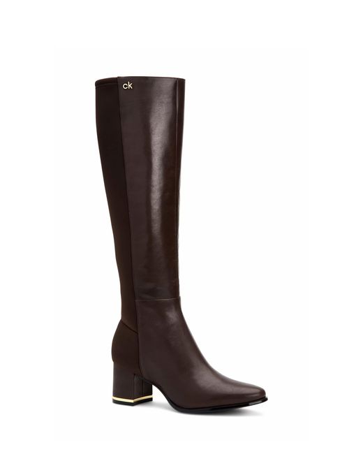calvin klein tall black boots