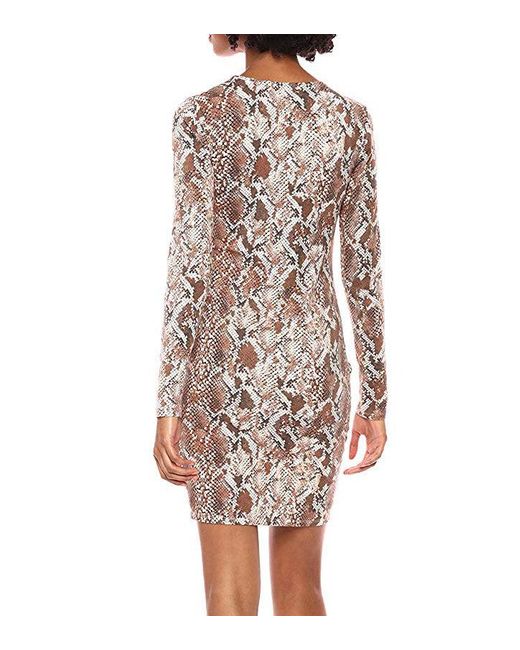 guess long sleeve anika dress