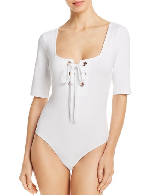 guess bodysuit white