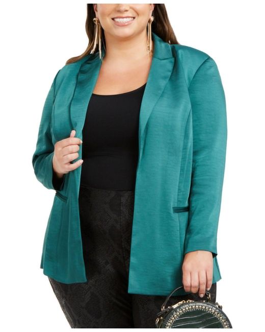 plus size green blazer