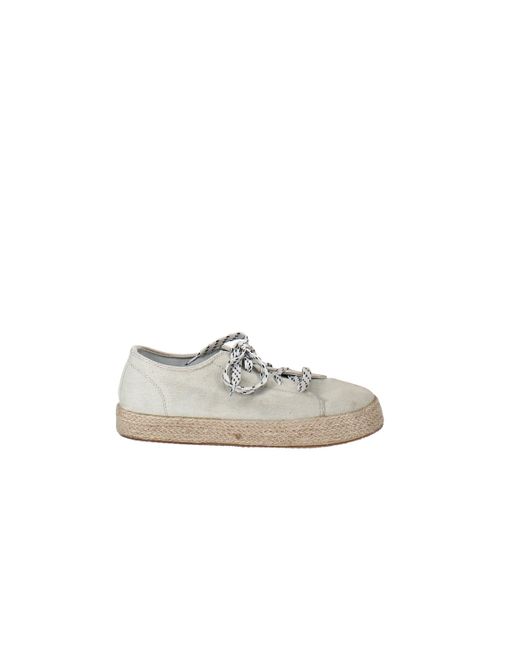Madden Girl Cannes Flatform Lace-up Espadrille Sneakers - Lyst