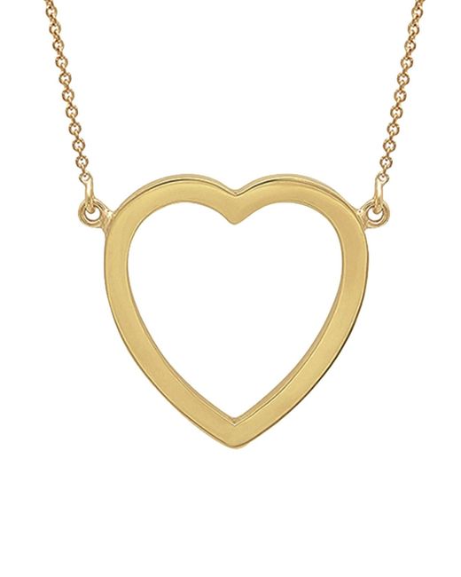 Jennifer Meyer Metallic Large Open Heart Necklace