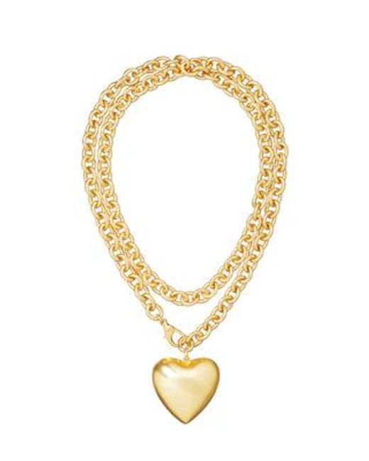 Roxanne Assoulin Metallic Heart And Soul Necklace