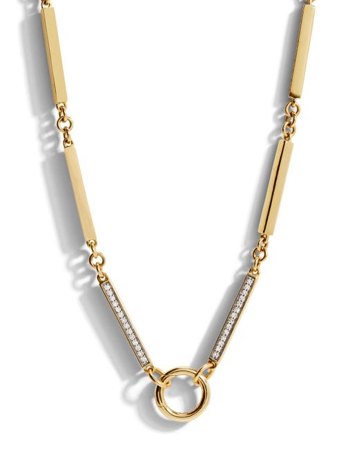 Lucy Delius Metallic Diamond Mega Muff Yellow Gold Chain