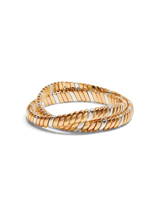 Roxanne Assoulin Metallic The Tricolor Double Cobra Bracelet