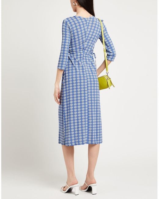 Maliparmi Blue Midi-Kleid