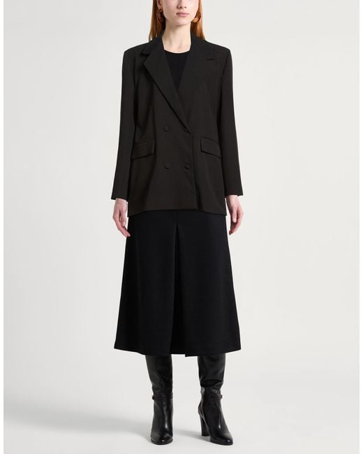 Jijil Black Blazer Polyester, Viscose, Elastane