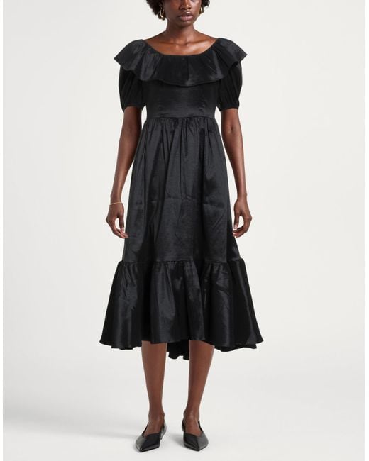 True Decadence Black Maxi-Kleid