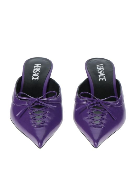 Versace Purple Mules & Clogs