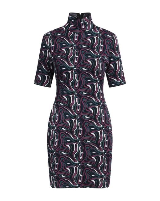 Emilio Pucci Blue Mini Dress Polyamide