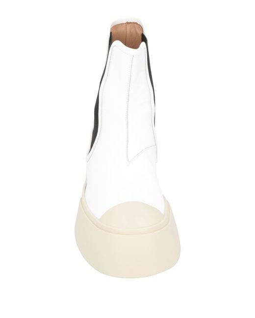 Marni White Ankle Boots