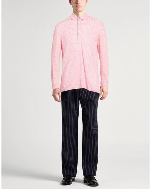 Fedeli Pink Polo Shirt for men