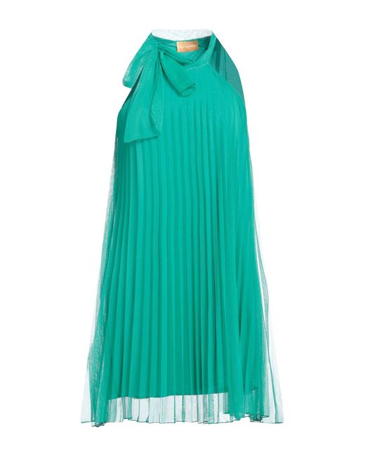 Carla Montanarini Green Mini Dress