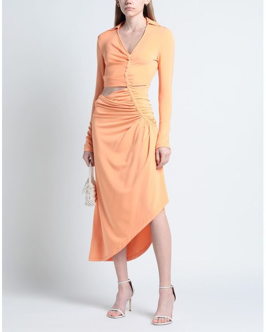 Off-White c/o Virgil Abloh Orange Maxi Dress