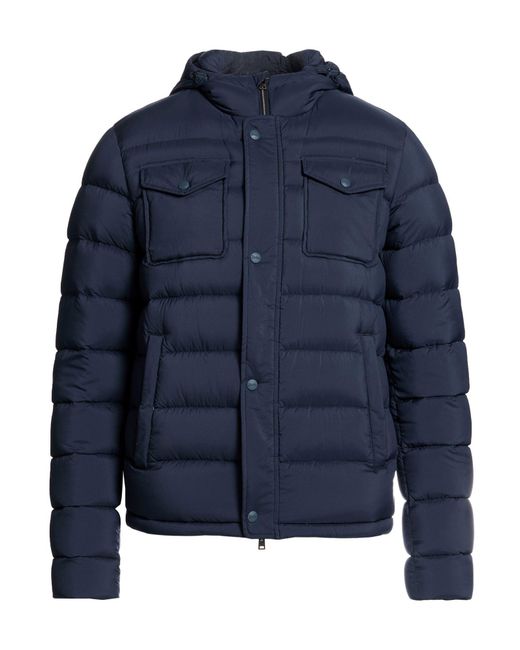 Herno Blue Midnight Puffer Polyamide, Polyurethane for men
