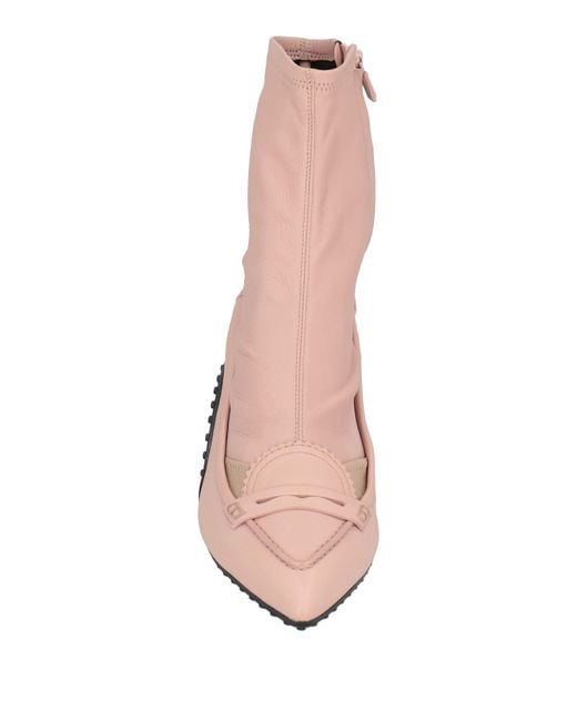 Tod's Pink Ankle Boots