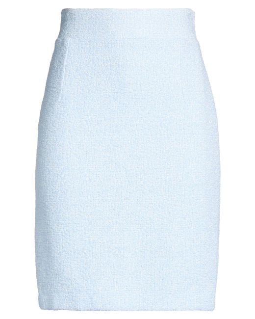 Tagliatore Blue Midi Skirt Polyester, Cotton, Acrylic, Polyamide