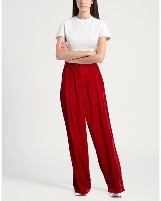 Dixie Red Pants Polyester