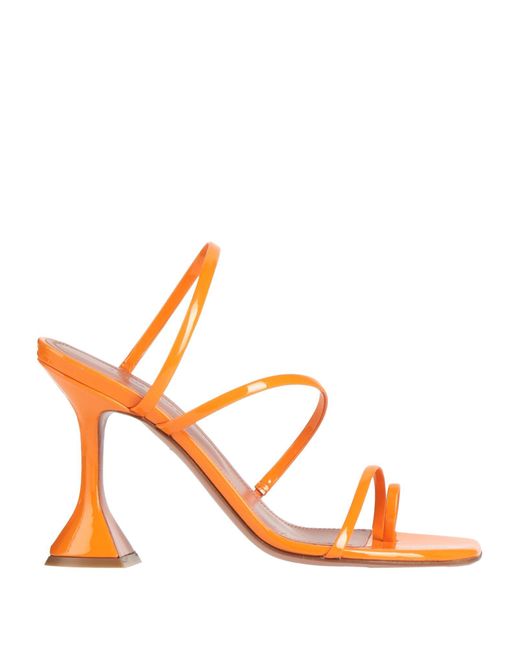 AMINA MUADDI Orange Thong Sandal