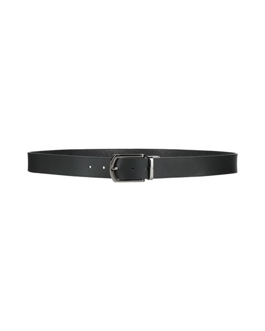Emporio Armani Black Belt Cow Leather for men