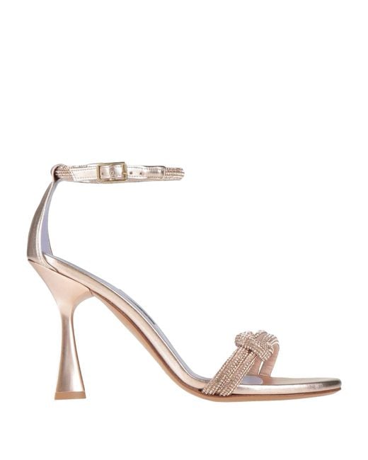 Albano White Sandals Textile Fibers