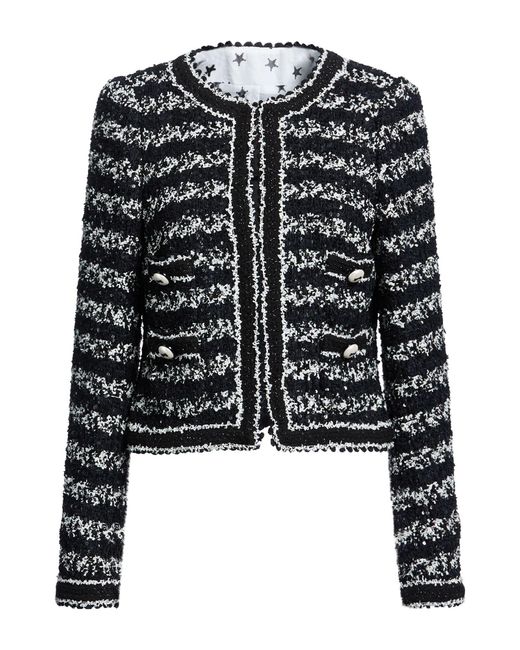 Maison Common Black Jacket Polyester, Polyamide, Viscose